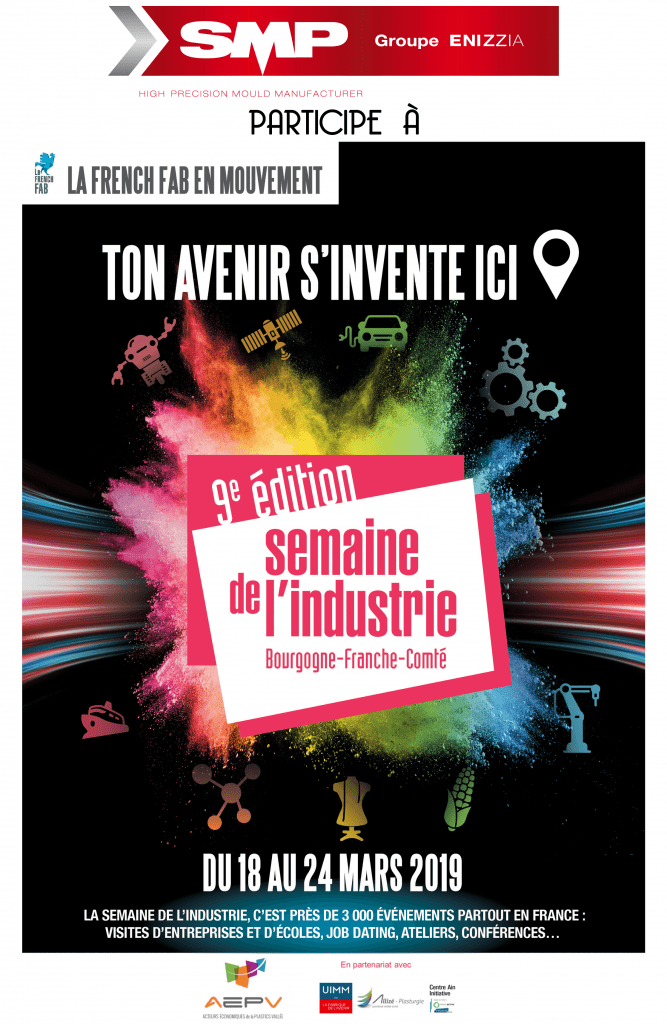 Affiche SMP participe à la semaine de l'industrie